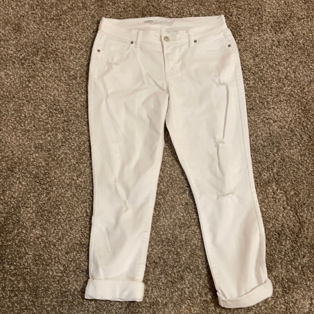 White Distressed Jeans